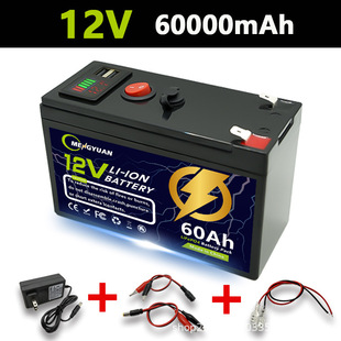 12V     60Ah�����F䇿ɳ���늳�֧��2000+��ѭ�h̫����Դ