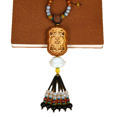Pendant Made of Boxwood with Carved, Car hanging