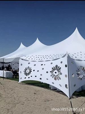 Wedding Cheese Tent Outdoor Super Large Stretchable Canopy with Holes Versatile Canopy