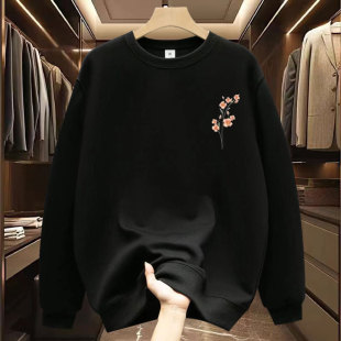 American Round Neck Long-Sleeved Tops Trendy Spring and Autum Sweatshirts for Men 2024 New Trendy Casual Versatile Printed Jackets