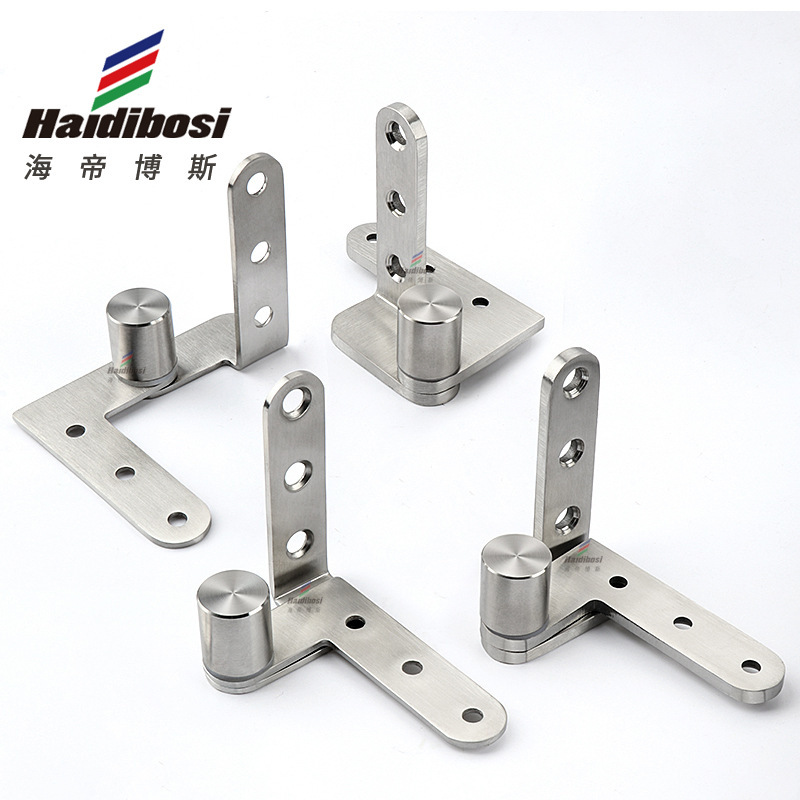 Stainless steel rotating door hinge page wooden door up and down rotating shaft two-way door automatic return ground shaft accessories wholesale