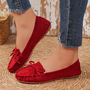 W 91374 Wish Bow Flat Shoes �����Yƽ��Ь �羳���R�d�W��