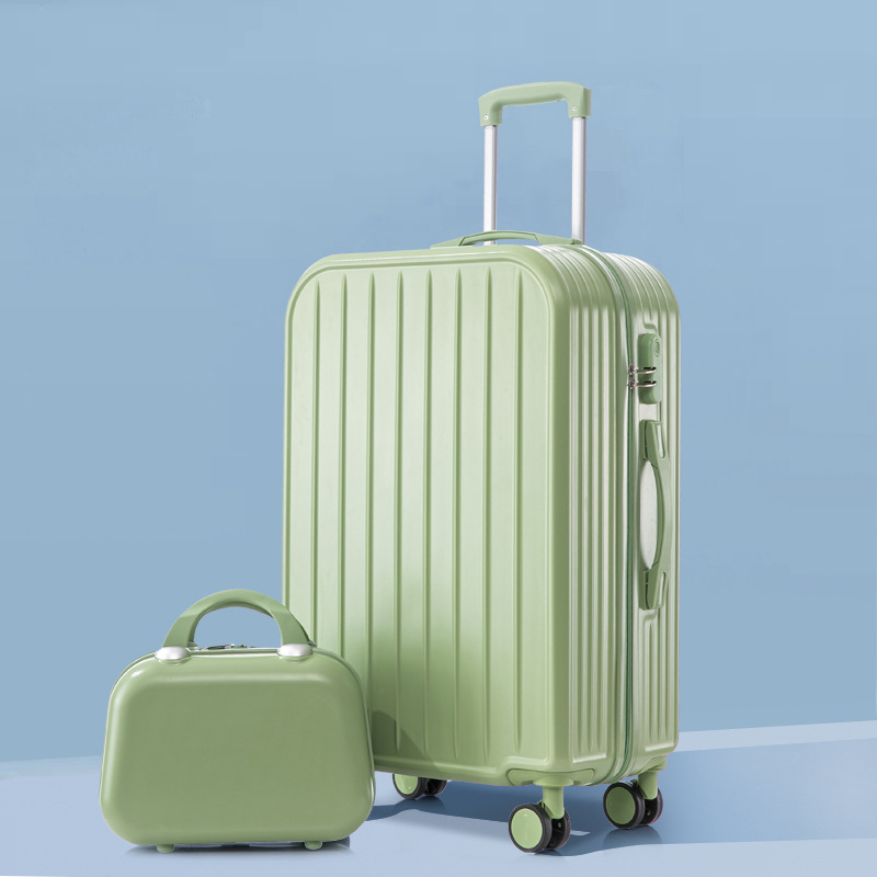 Maleta de tracción para hombres de viaje contraseña maleta de cuero de gran capacidad maleta para mujeres nuevo color gradiente estudiantes de alto valor facial