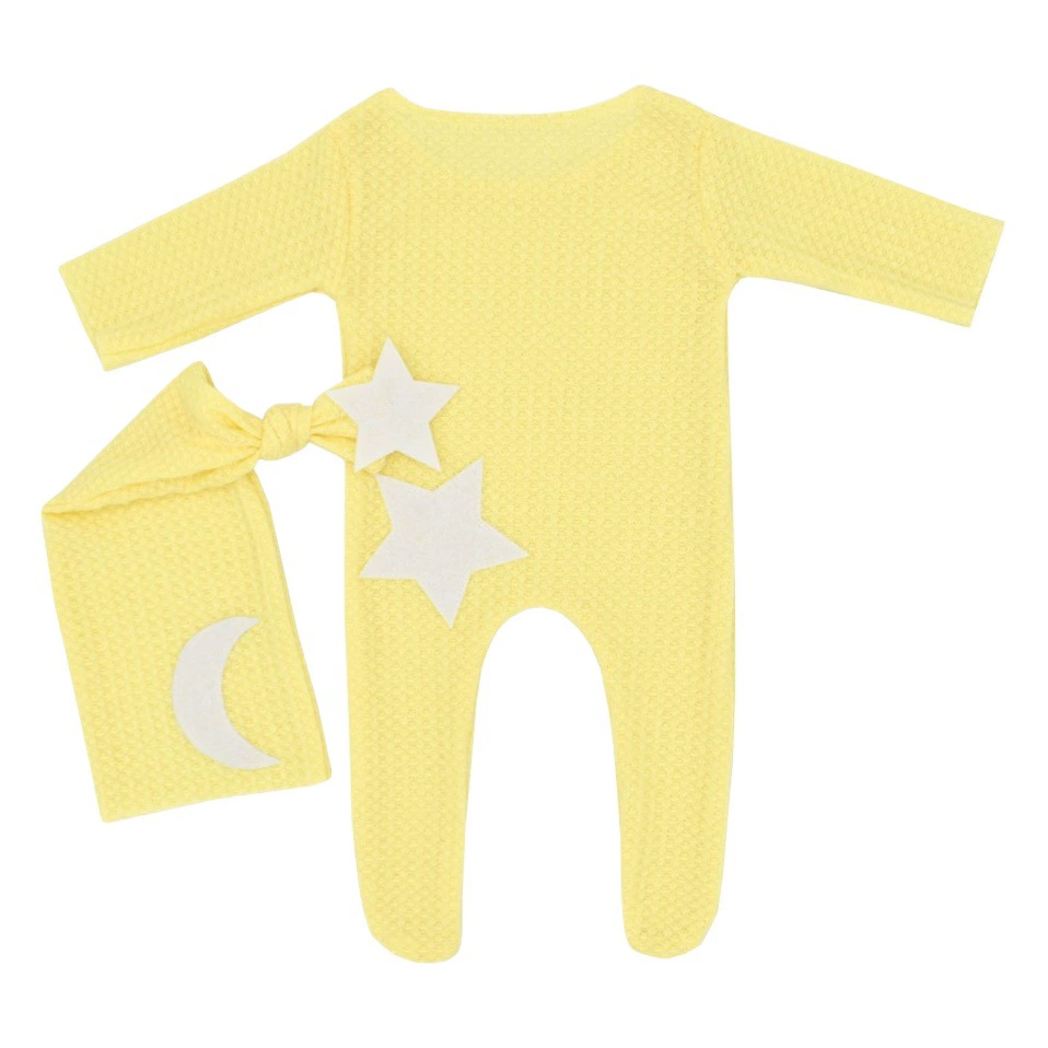 Фотосъемка новорожденного Star Moon Декоративный трикотажный костюм с длинным хвостом, шляпа из двух частей, фотостудия