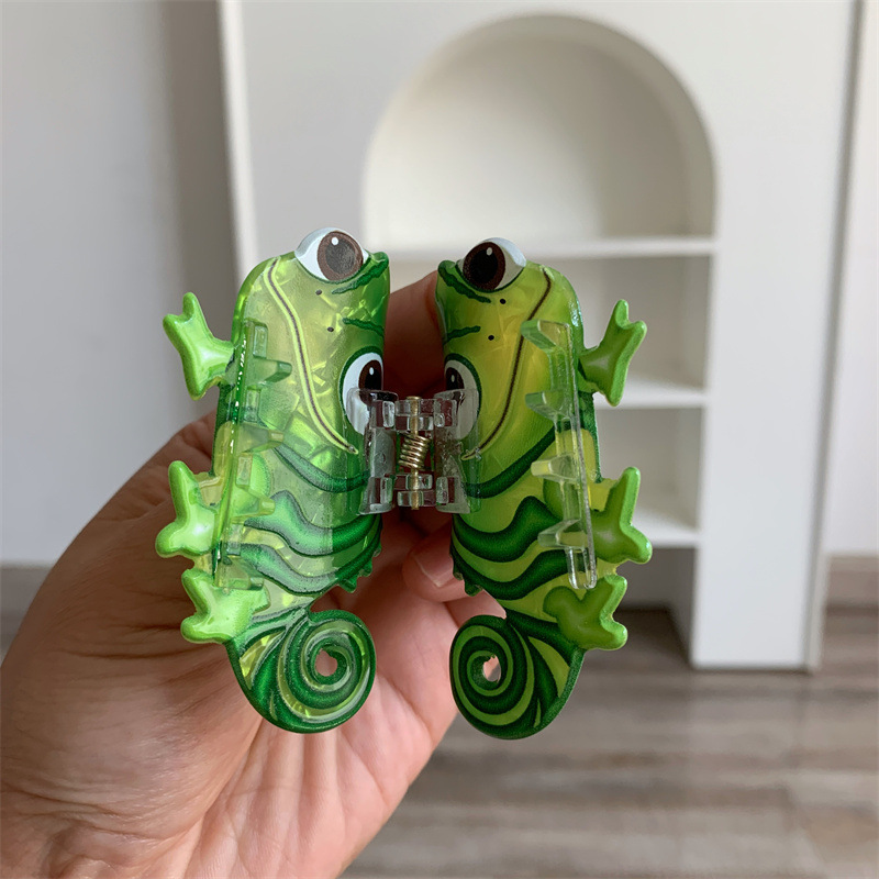 35g Weight Hair Claws Hair Accessories Type 1 Piece Quantity Holiday, Party Occasion Arylic Material Dinosaur Pattern Women's Gender Cute Style Cute Little Dinosaur Acrylic Small Jaw Clip Cute Personality Sweet Niche Hair Claw Hairpin Hair Ornaments New 15