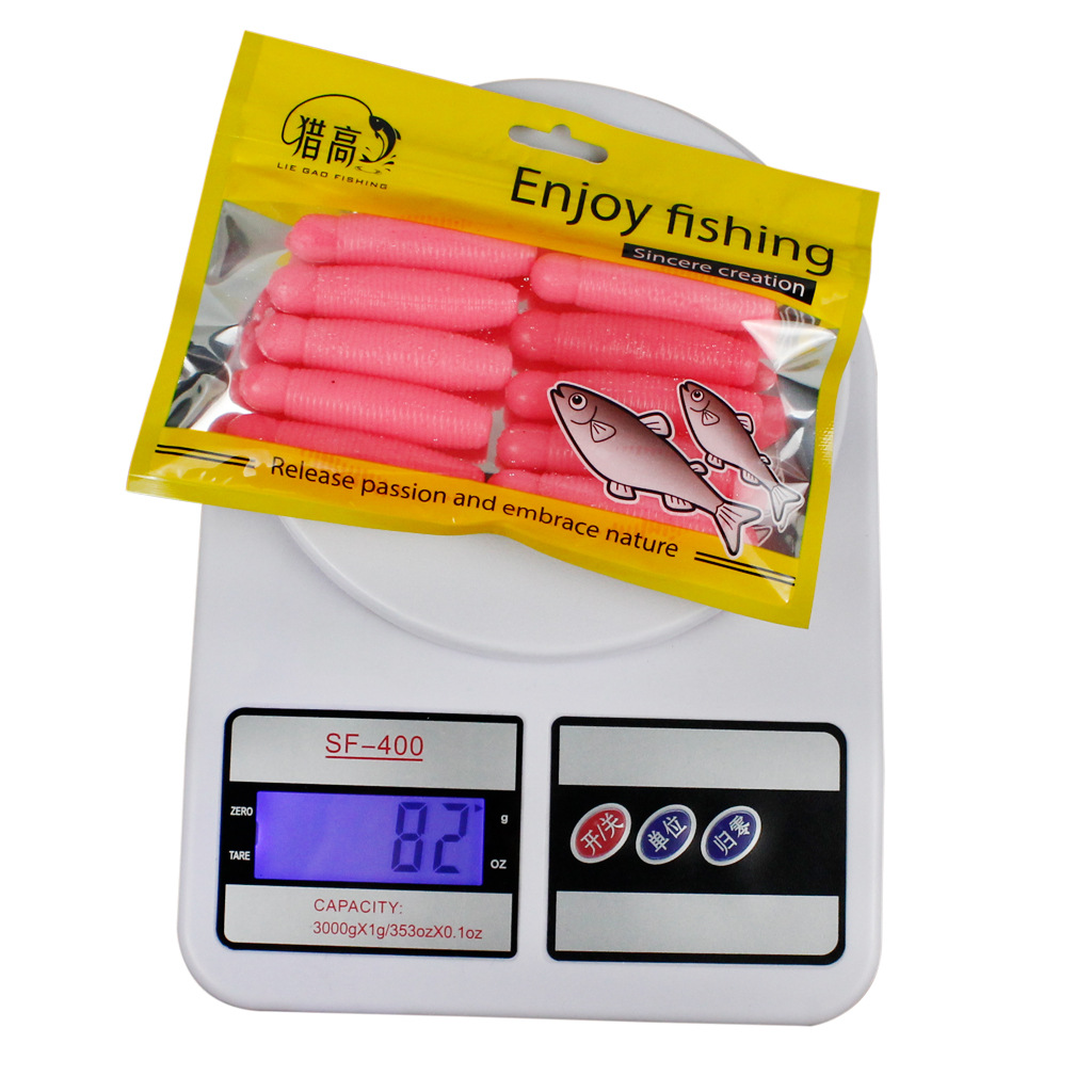 6 PCS Worms Fishing Lures Soft Plastic Worms Baits Fresh Water Bass Swimbait Tackle Gear