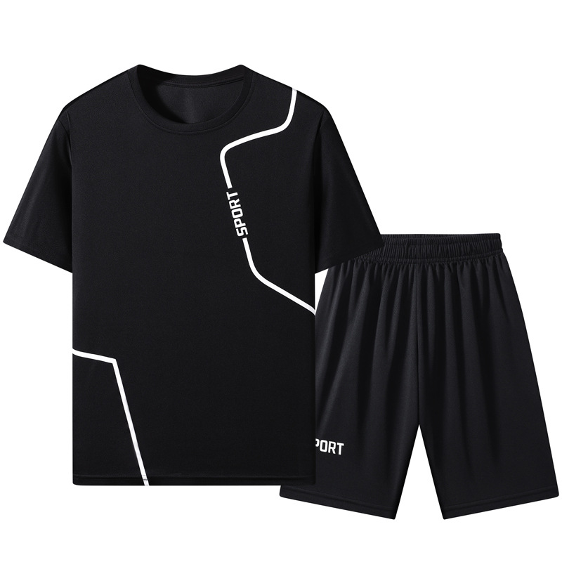 Hombres y mujeres de verano para niños nuevos trajes casuales para hombres pantalones cortos de mangas cortas pantalones de secado rápido trajes deportivos para hombres