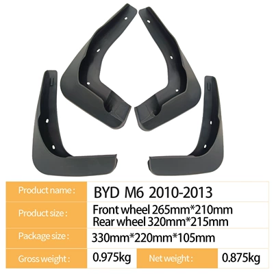 Mudguard M6 2010-2013 Cross-Border