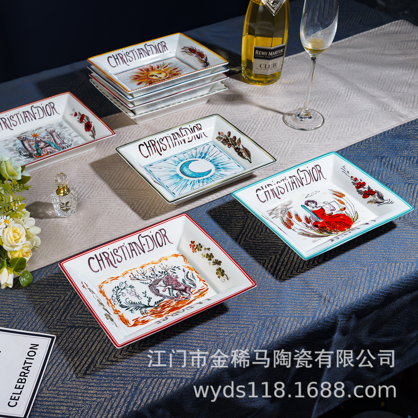 Retro Dekorativ Bone China Tarot Boşqabı və Meyvə Qabı