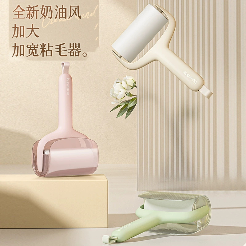 Hair sticker plastic universal tearable replacement roll paper roll brush sticky cat hair removal household clothes hair cleaning tool