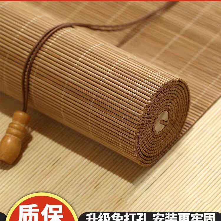 Bamboo Blinds, Roller Blinds, Window Curtains, Balcony Sunshade, Light-Blocking, Heat-Insulating, Sun-Protection, Chinese-Style, Japanese-Style, Household Door Curtains, Partitioning, Lifting Curtains