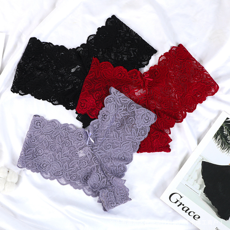 Cross-Border Triangle T-Pants, Feminine Lace Mesh Women's Underwear, Breathable Hip-Covering Pure Lust Style Triangle Underwear Cross-Border Triangle T-Pants, Feminine Lace Mesh Women's Underwear, Breathable Hip-Covering Pure Lust Style Triangle Underwear