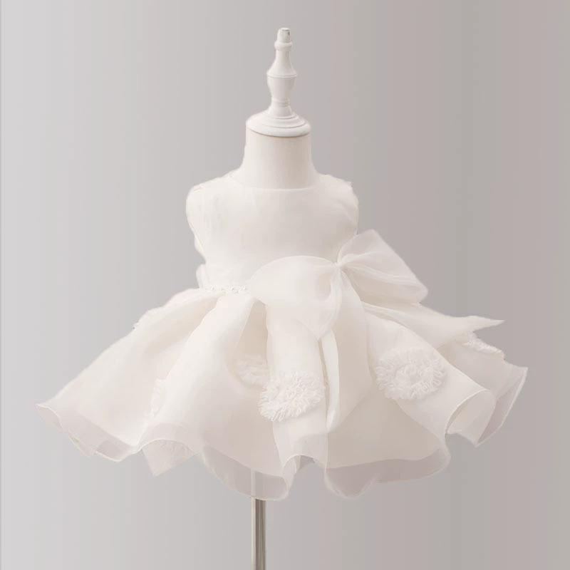 Детская юбка принцессы-юбка-пачка Платье для девочки на один год Свадебное платье для девочки-цветочка