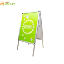 景辉展示-出口A1开启式铝合金双面A型户外防紫外线广告宣传海报架