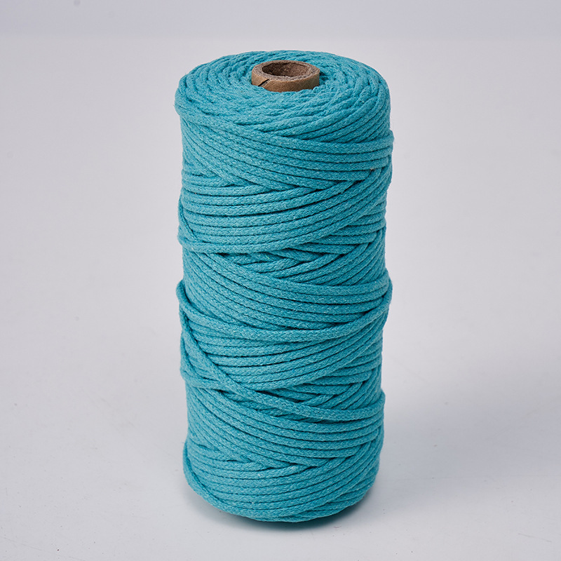 Cuerda de algodón con núcleo de 3mm, ropa de bricolaje, decoración de textiles para el hogar, cordón de algodón, cuerda tejida, tapicería de color, cuerda de algodón con corazón