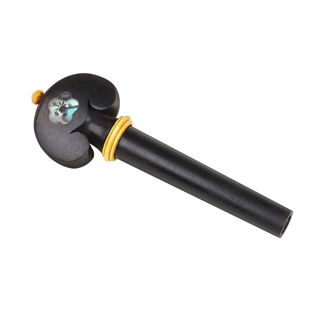Musical instrument accessories wholesale carved abalone shell violin knobs ebony tuning shafts wholesale violin knobs
