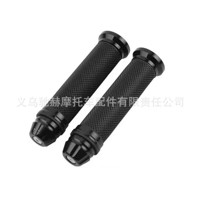 Directly Supplied from the Manufacturer, Motorcycle Handlebar Grips Modified with Cnc Aluminum Rubber Grips, Off-Road Handlebar Rubber Grips (Motorcycle Handle Cover) - cj-021-black