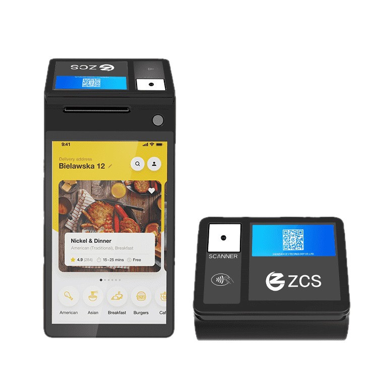 Fabricante directo Z108 tienda de té de leche de 8 pulgadas pantalla táctil Android cajas registradoras