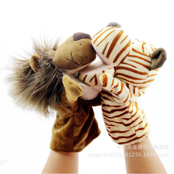 cartoon plush hand puppet