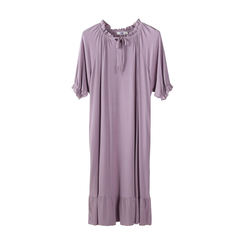 Длинное летнее платье-пижама, oversize, короткий рукав, стиль принцессы, 2 цветовых варианта, размеры M–XXL