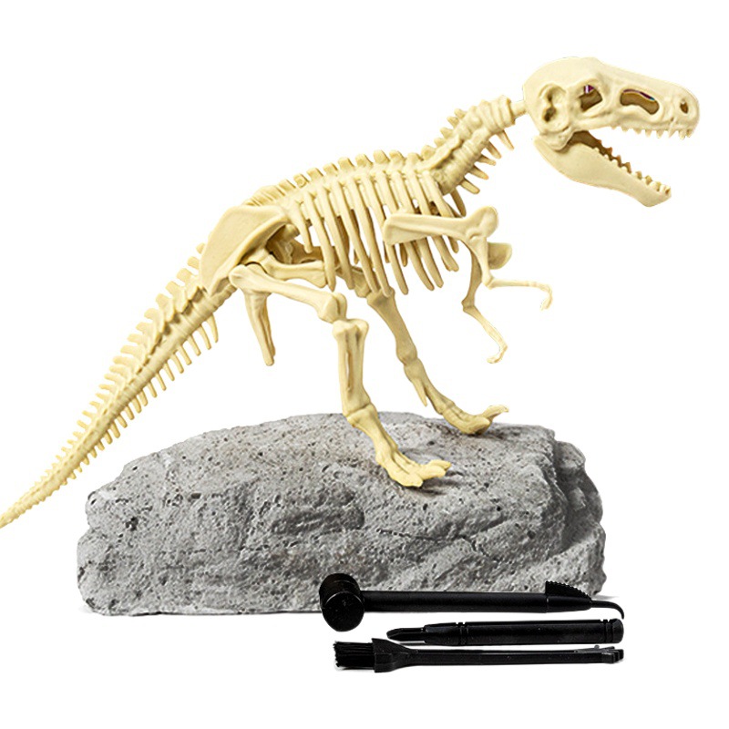 Dinosaur Skeleton Model Archaeological Excavation Toy, Simulated Dinosaur Fossil Assembly, Cross-Border Treasure Hunting Digging Tools Wholesale
