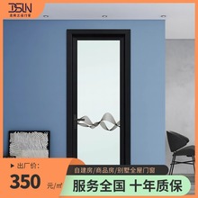 中窄边框平开门铝合金玻璃卫生间厨房极简工厂定制外贸批发CE认证