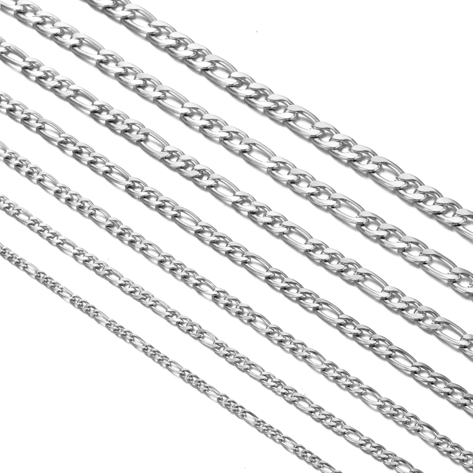 Men's Figaro Chain Silver-plated Necklace For Stylish Accessories_voghion.com