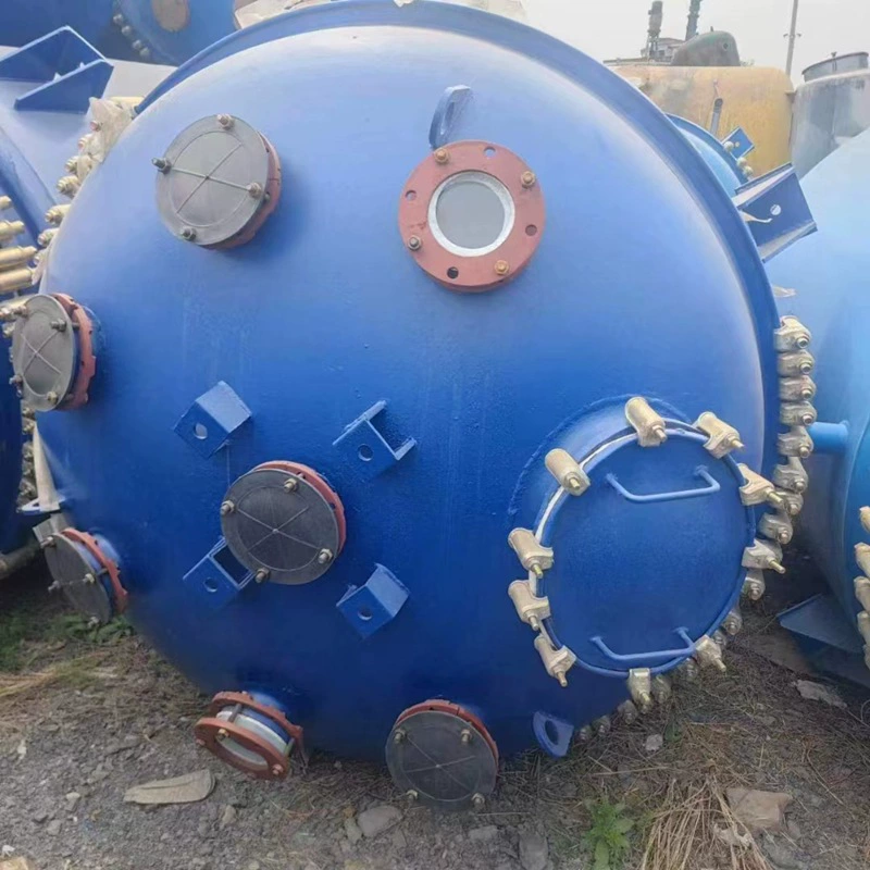 Реактивное оборудование, реактивный чайник, подержанный реактивный чайник с химической эмалью, 5000 литров, 5 кубов, 5 тонн, эмалированный реактивный чайник