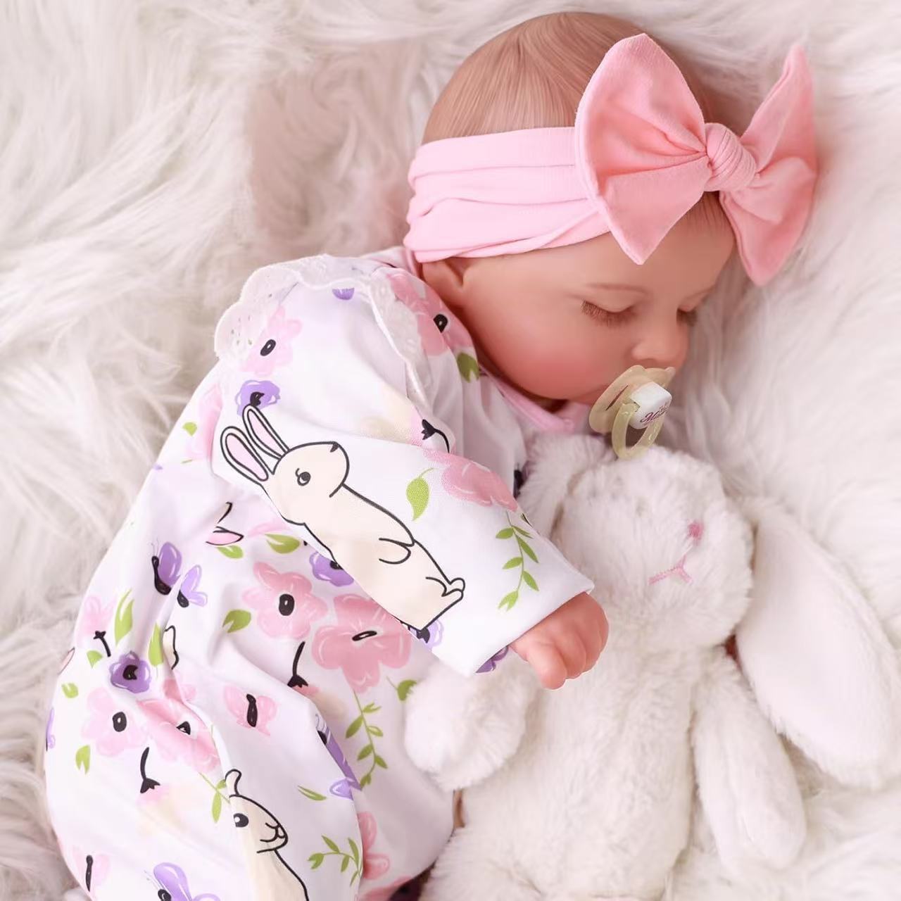Muñeca Reborn Realista de 18 Pulgadas, la Más Vendida de Amazon, Rosalie, Suministro para Comercio Electrónico Transfronterizo