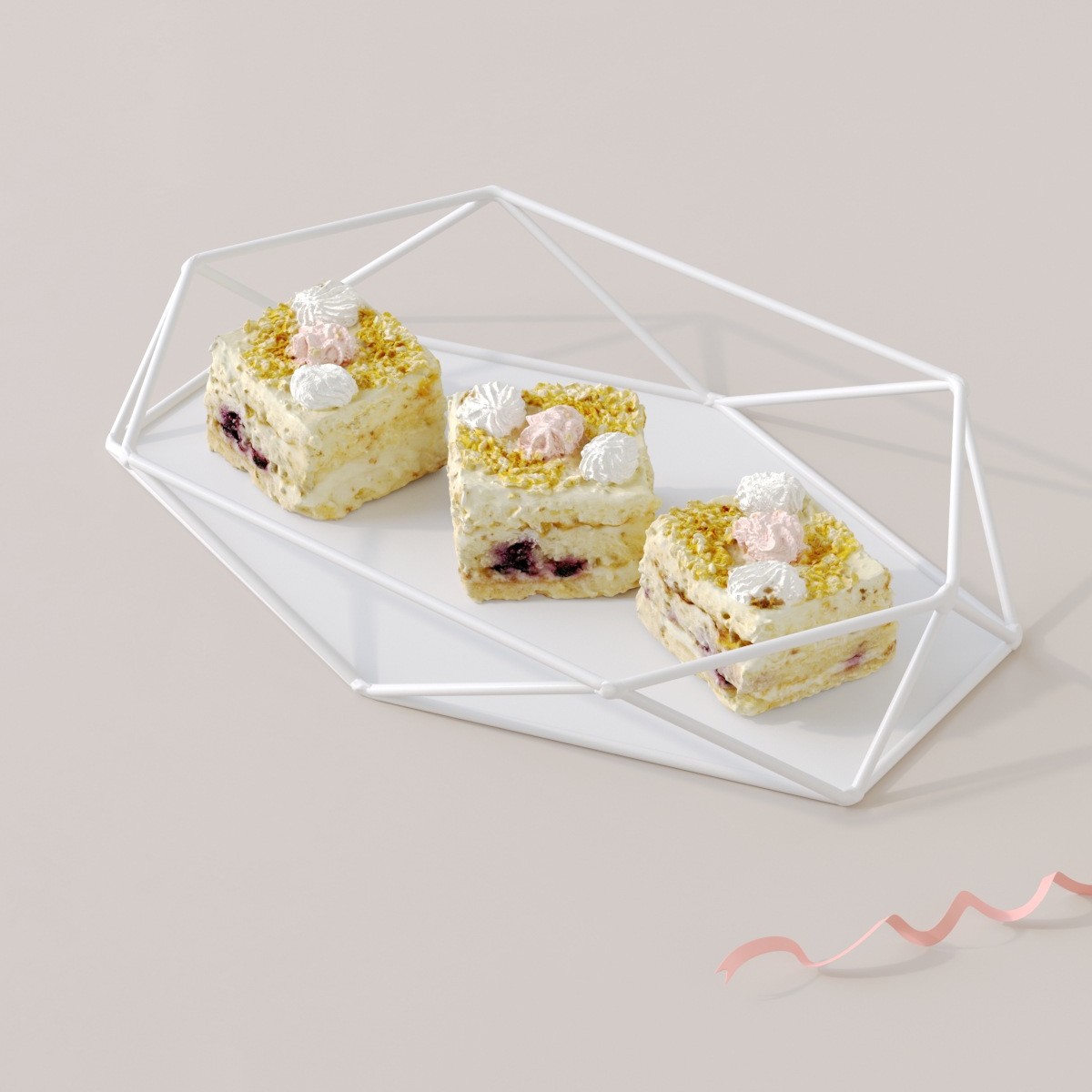 Decoración de postre estante de exhibición decoración de comida fría europea mesa de té pancake image 9