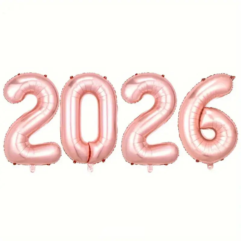 2026数字32寸数字气球套装马年跨年新年庆典晚会派对装饰铝膜气球|undefined