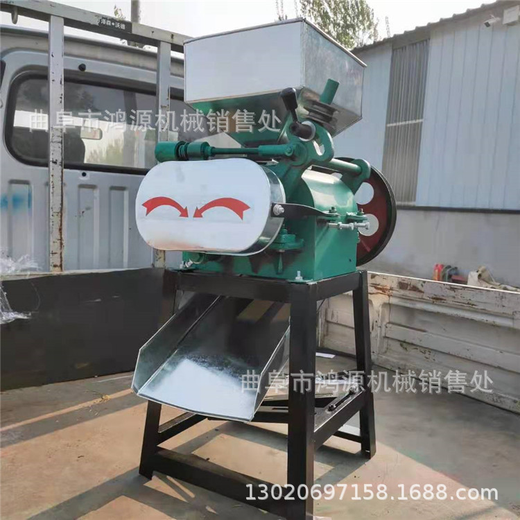 鸿源家用大豆挤扁机 粮食破碎挤扁机 小麦压扁机厂家