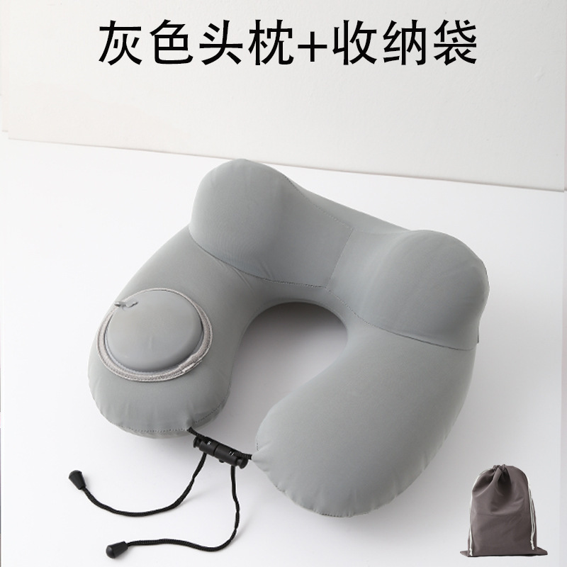 almohada de viaje tipo almohada jorobada presión inflable almohada de cuello portátil vuelo almohada de cuello viaje de negocios almohada de cuello viaje de larga distancia