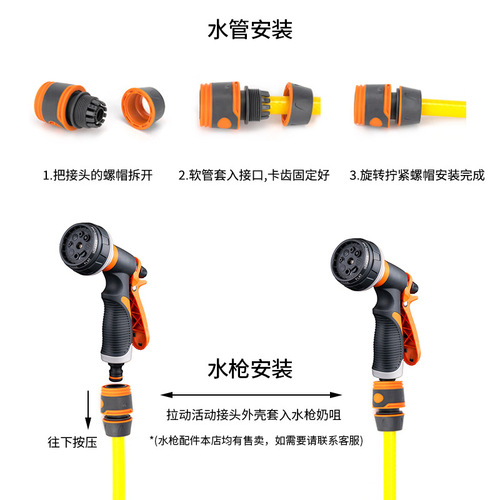 Household 6mm Quick-Connect Water Fitting, 3/4