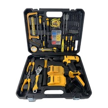 新款外贸新力手电钻套装工具箱电动螺丝刀家用多功能电动工具