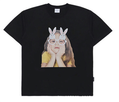 [韓国版] 2025 新韓国 ADLV 半袖ドーナツボーイ Tシャツ純綿ルーズカップルトップ女性用|undefined