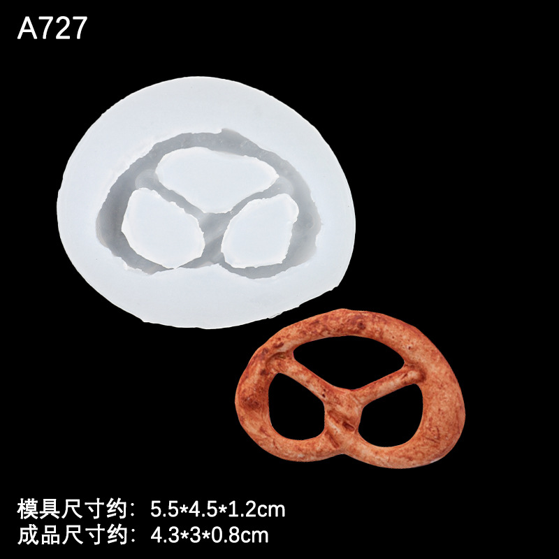 Cookie crema Lollipop molde de silicona epoxi arcilla cerámica suave DIY chocolate fondant