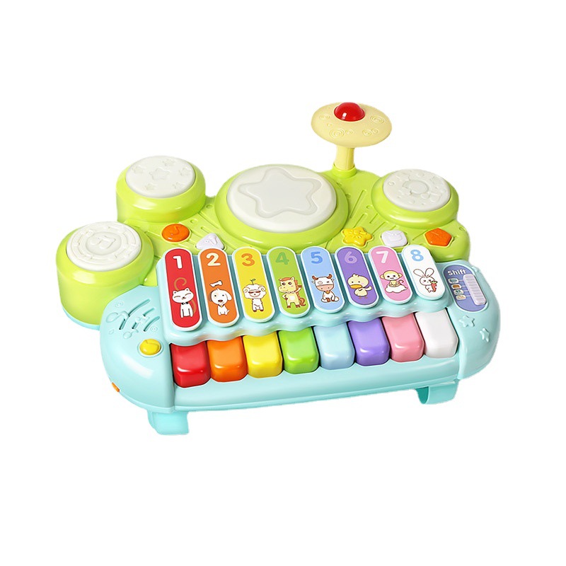 Grain Rain 3502 Children's Electronic Xylophone Game Drum Music Baby Early Education Educational Baby Enlightenment Multifunctional Toy