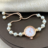Cross -border new pearl bracelet ladies quartz watch niche small luxury small dial drawing can adjust the watch explosion