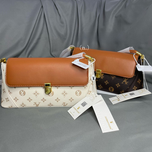 Old-fashioned single-shoulder bag with French bread design, 2024 new design, niche brand fashionable cross-body bag, live stream female bag, cross-border dropshipping