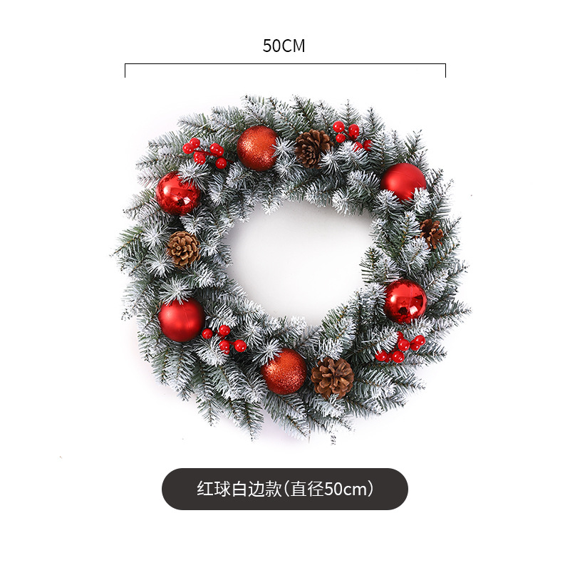 Decoración de Navidad Garland ratán 40/50/60cm decoración de Navidad Garland decoración escena diseño