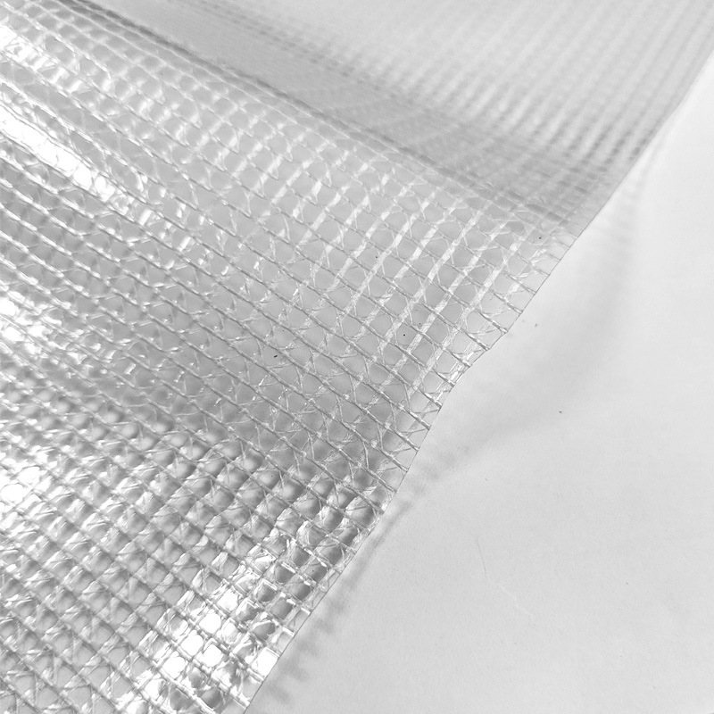 PVC透明夹网料　文件袋　便携袋　防水　阻燃　耐磨　偏蓝