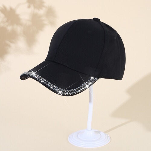 Cap Children Duckbill Hat Summer Fashion Versatile Sun Hat Korean Version Water Drill Star Spring Casual Trendy Baseball Hat