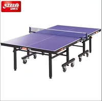 Официальный складной стол для настольного тенниса DHS Red Double Happy T1223 Twive, складной стол для настольного тенниса для зала