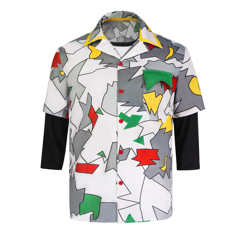 Halloween Wholesale Stranger Things 4 Cos Suit Shirt Short-Sleeved Hellfire Club T-Shirt Dustin Shirt