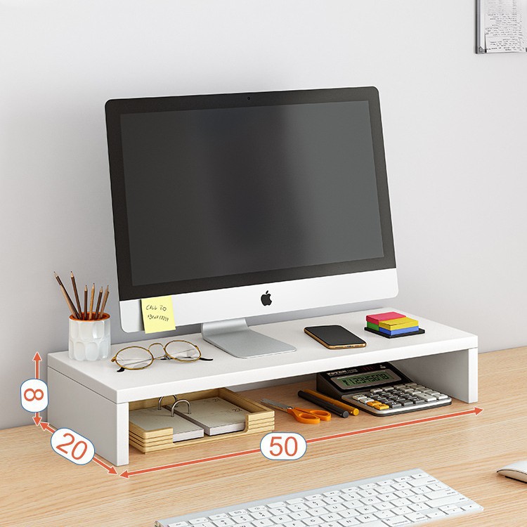 Ordenador rack de aumento de altura con placa de agujero de escritorio rack de almacenamiento Monitor soporte pad base escritorio rack de almacenamiento