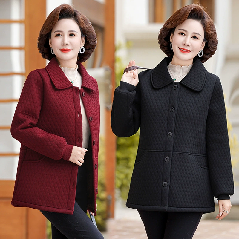 Keep warm colored jacket for mother