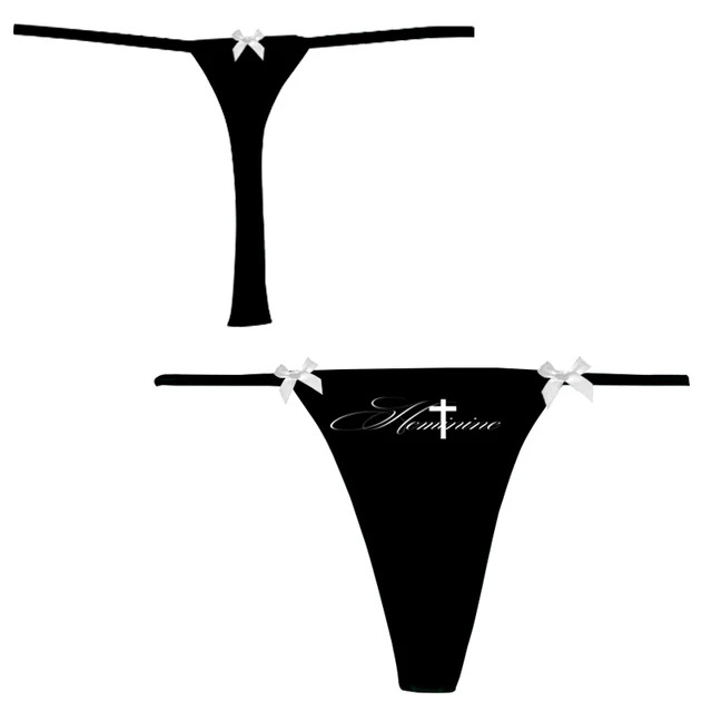 Amazon nueva impresión de letras americanas de estilo europeo y americano sexy bikini de mujer thongs cintura baja al por mayor