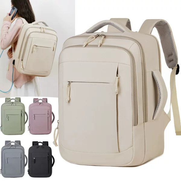 New Fashionable Business Simple Men's Backpack for Foreign Trade, Large Capacity Travel Casual Commuting Cross-Border Laptop Bag