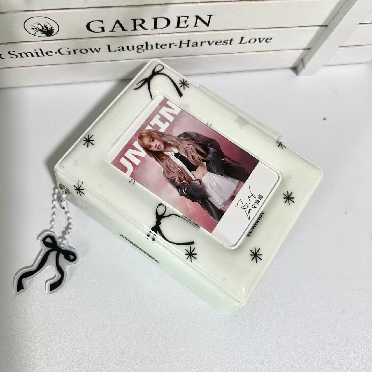 화이트 활 3 인치 카드 책 작은 카드 스타 앨범 만화 저장 사진 카드 책